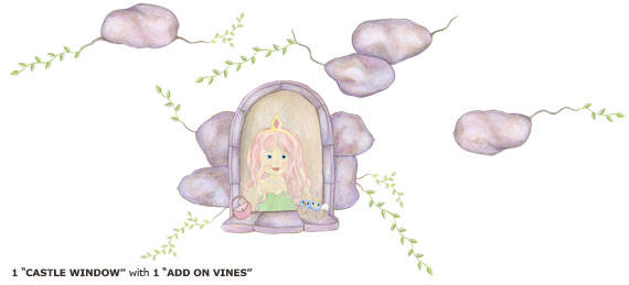 climbing vine decals
